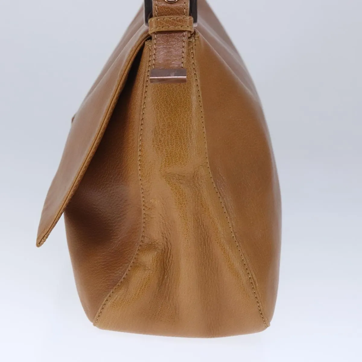 FENDI big Mamma bucket Shoulder Bag Leather Brown
