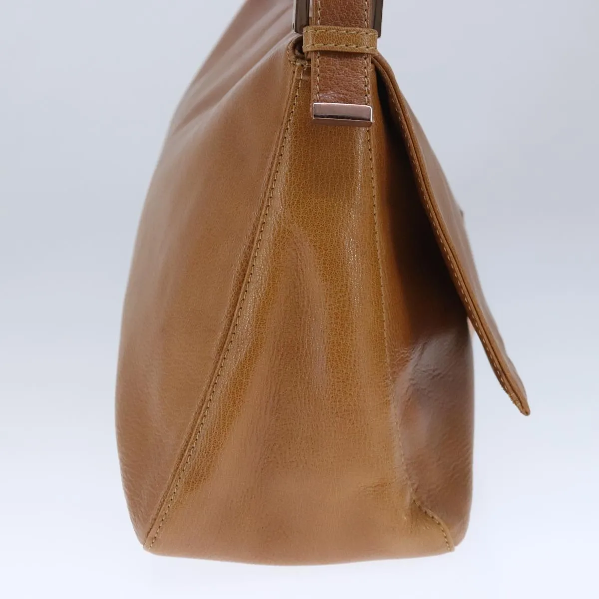 FENDI big Mamma bucket Shoulder Bag Leather Brown