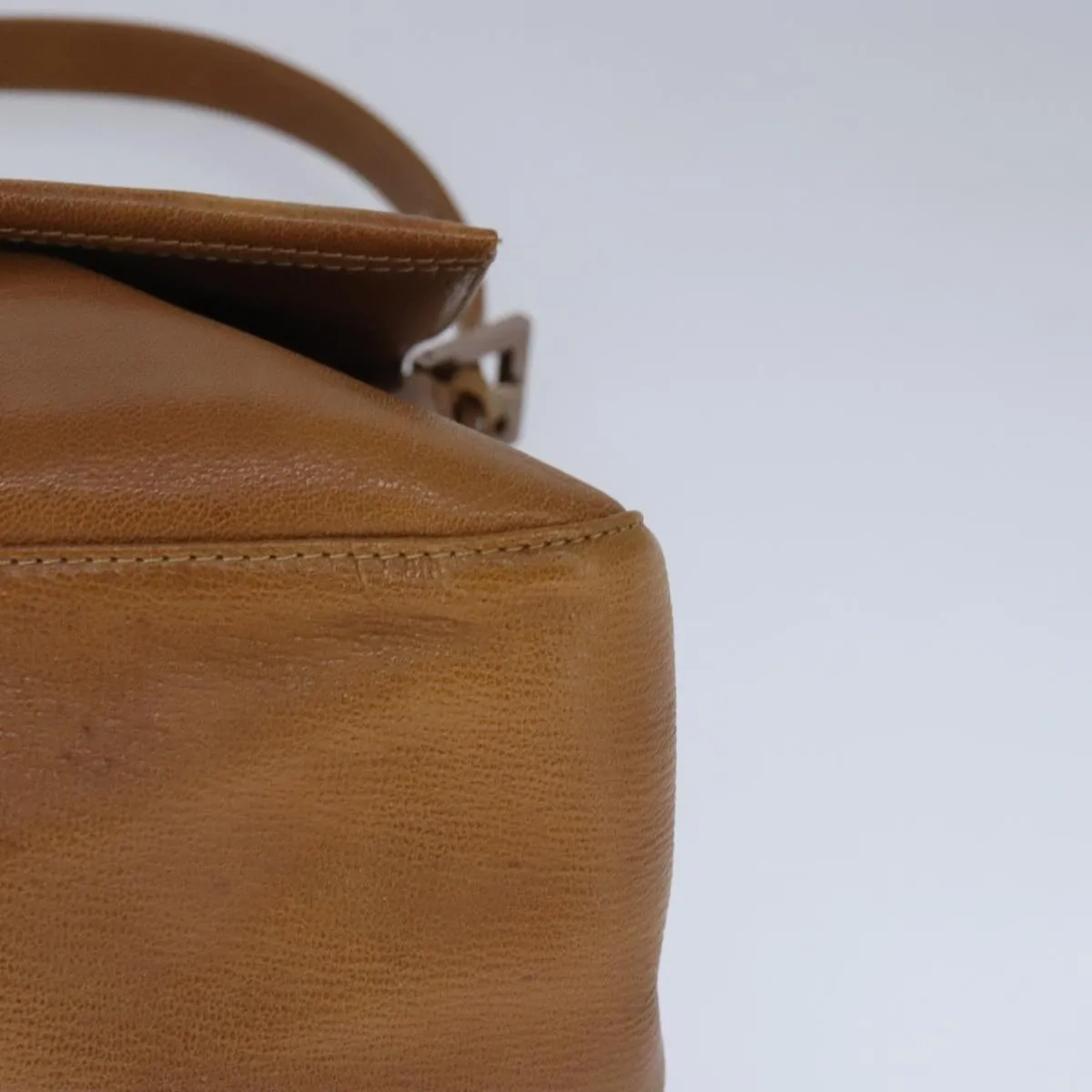 FENDI big Mamma bucket Shoulder Bag Leather Brown