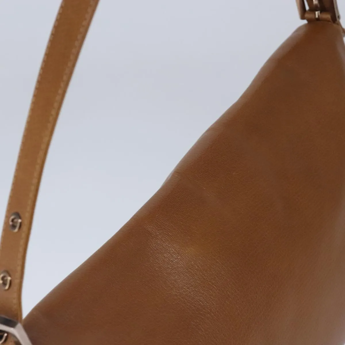 FENDI big Mamma bucket Shoulder Bag Leather Brown