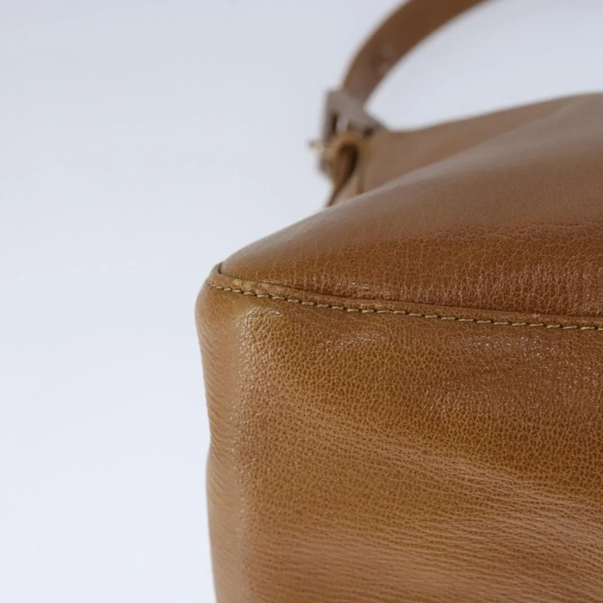 FENDI big Mamma bucket Shoulder Bag Leather Brown