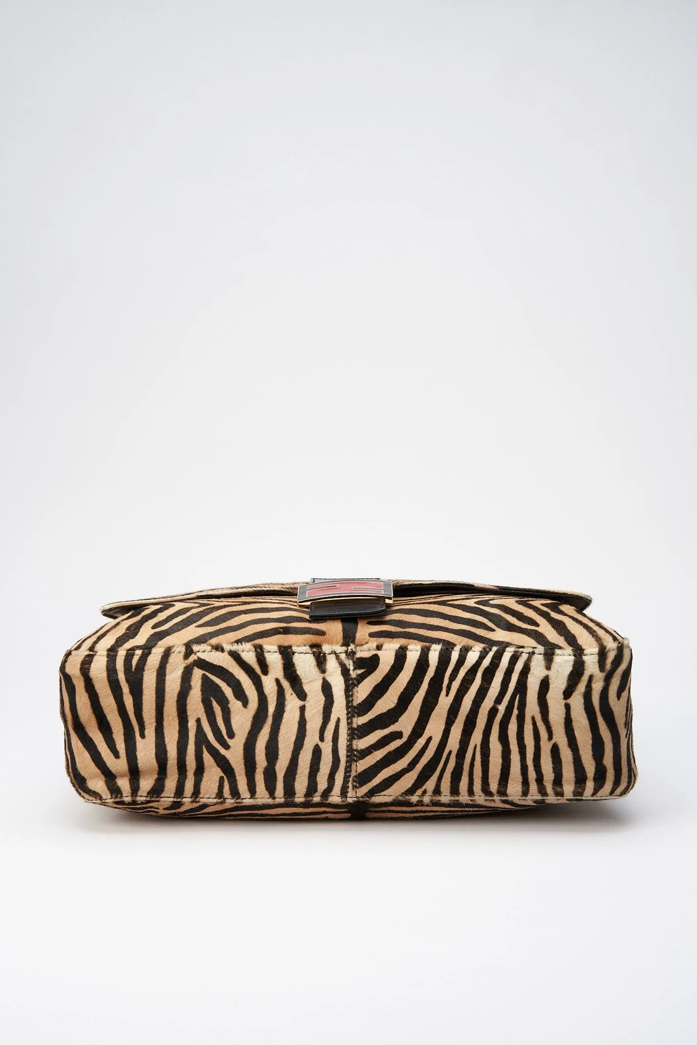 Fendi Vintage Large Mamma Baguette in Zebra Print Calf Hair