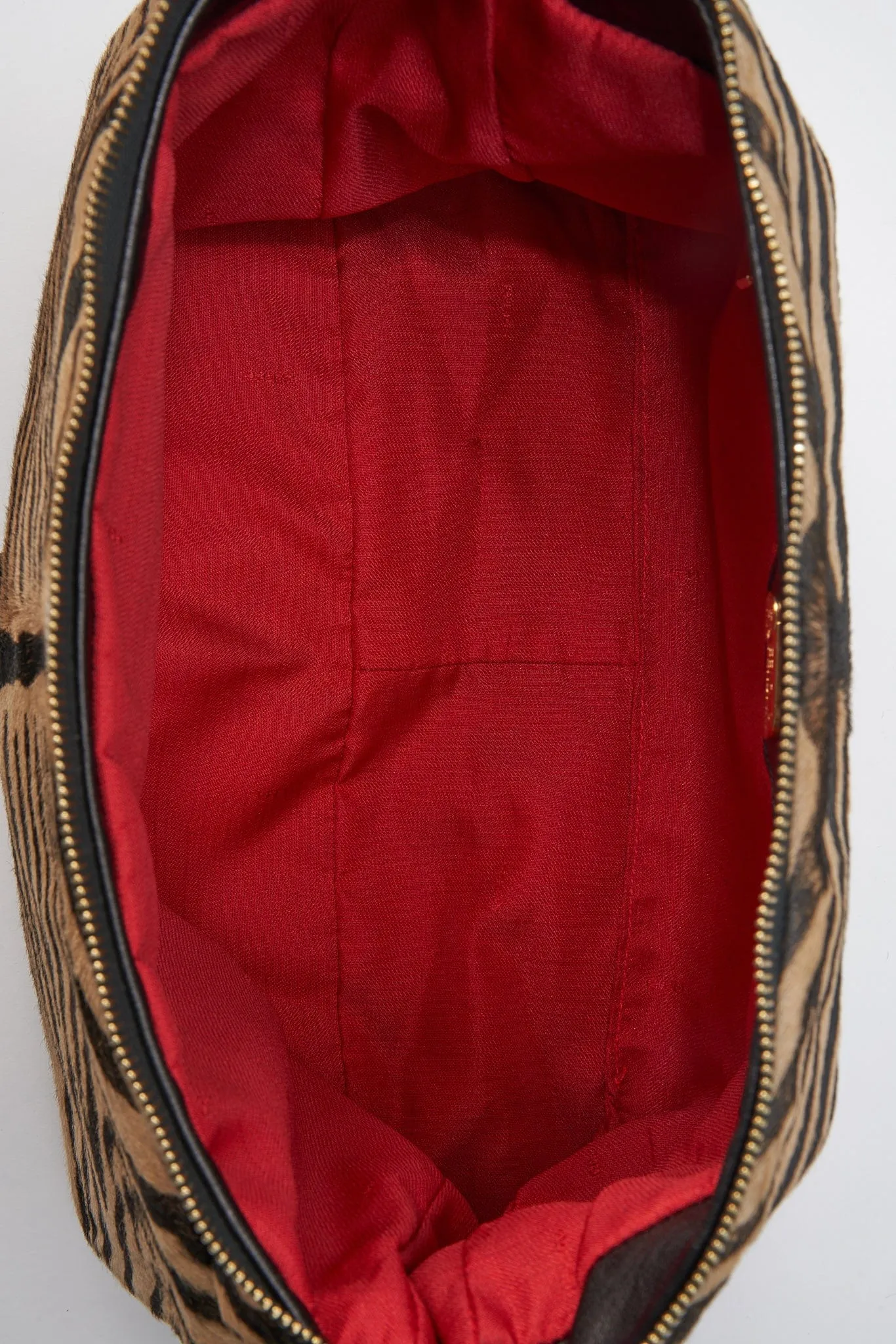 Fendi Vintage Large Mamma Baguette in Zebra Print Calf Hair
