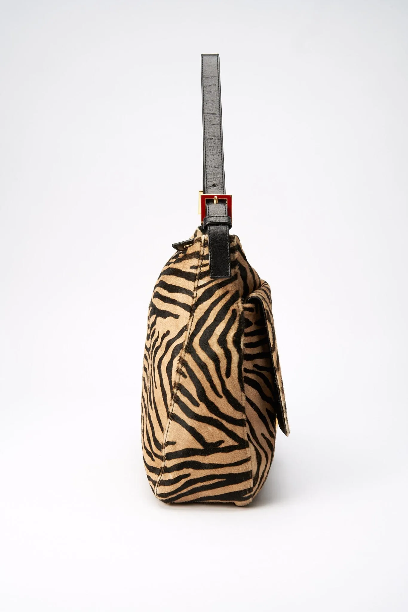 Fendi Vintage Large Mamma Baguette in Zebra Print Calf Hair
