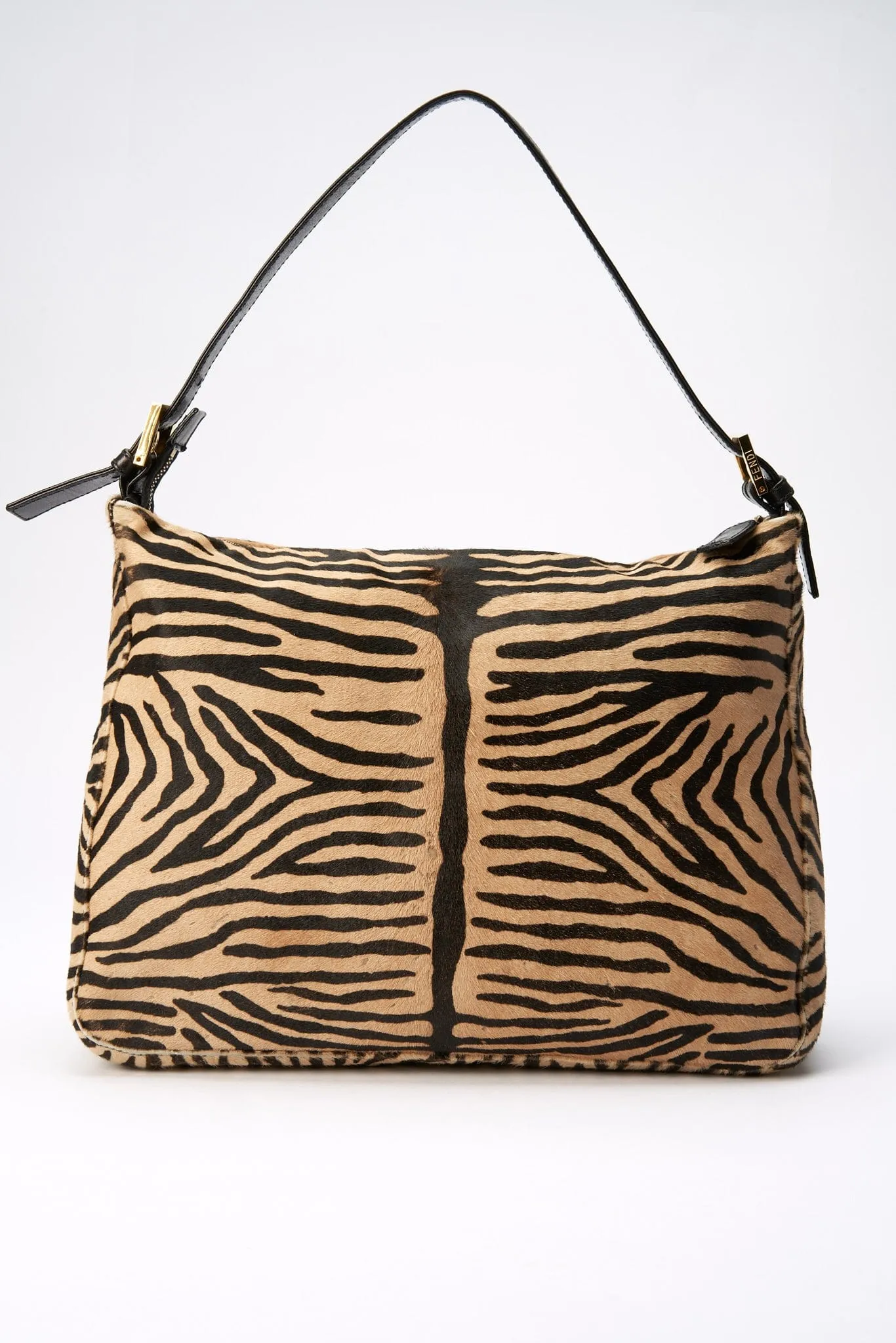 Fendi Vintage Large Mamma Baguette in Zebra Print Calf Hair