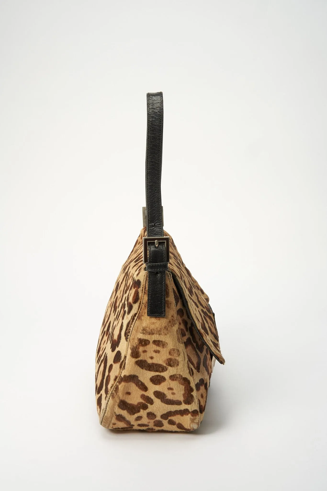 Fendi Vintage Mamma Baguette in Leopard Print Calf Hair