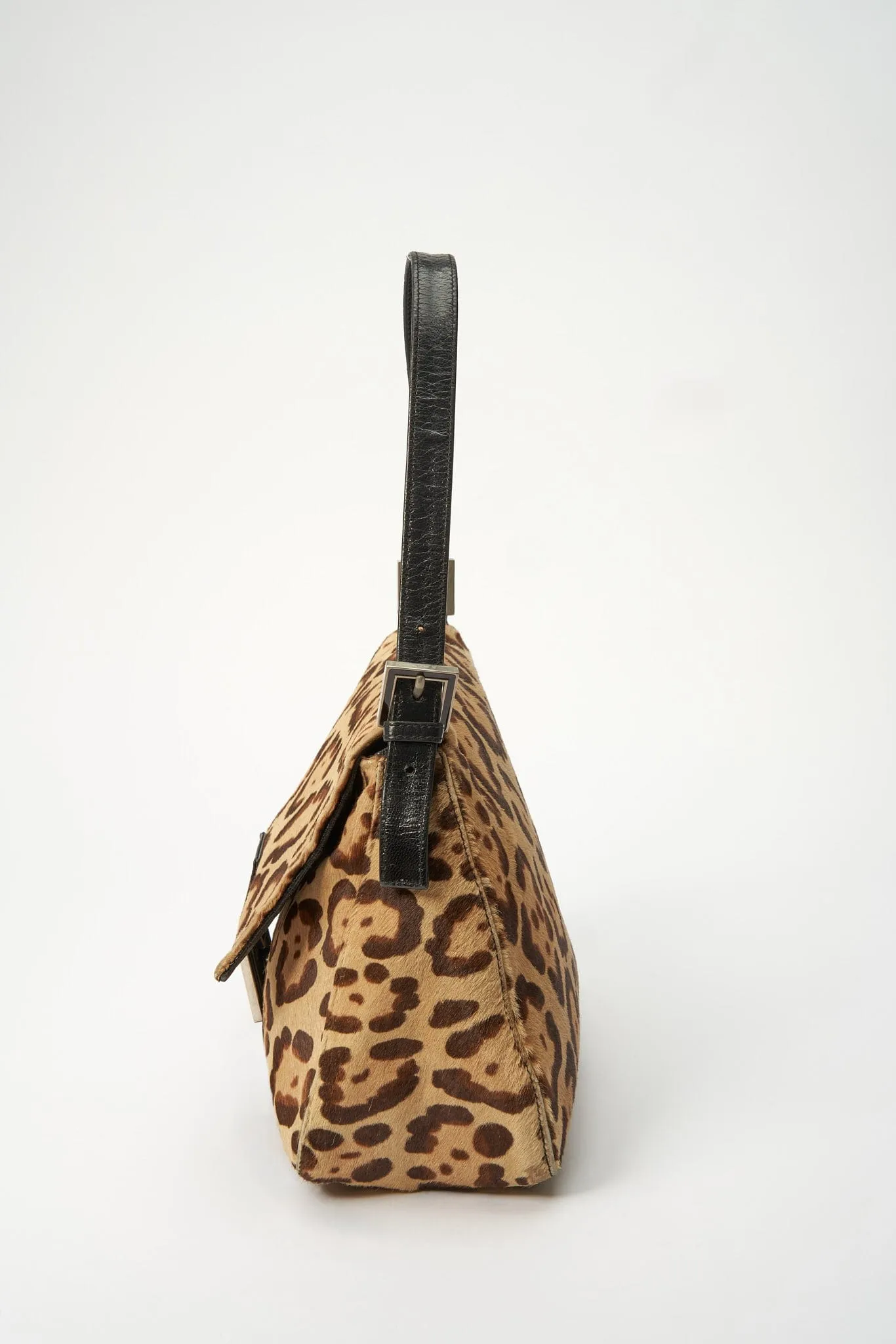Fendi Vintage Mamma Baguette in Leopard Print Calf Hair