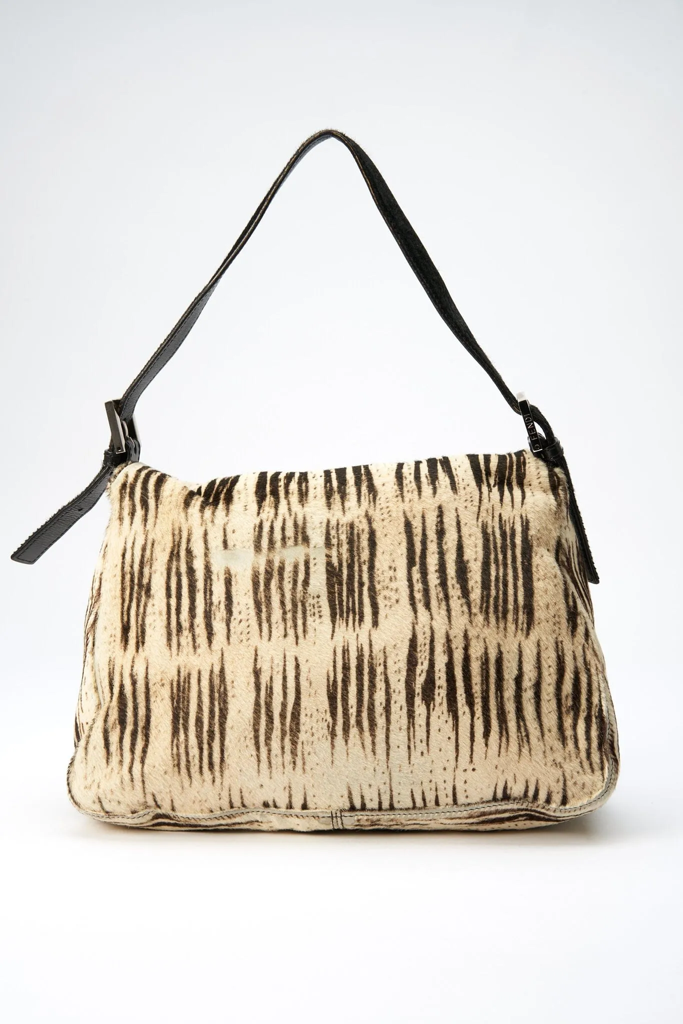 Fendi Vintage Mamma Baguette in Zebra Print Calf Hair