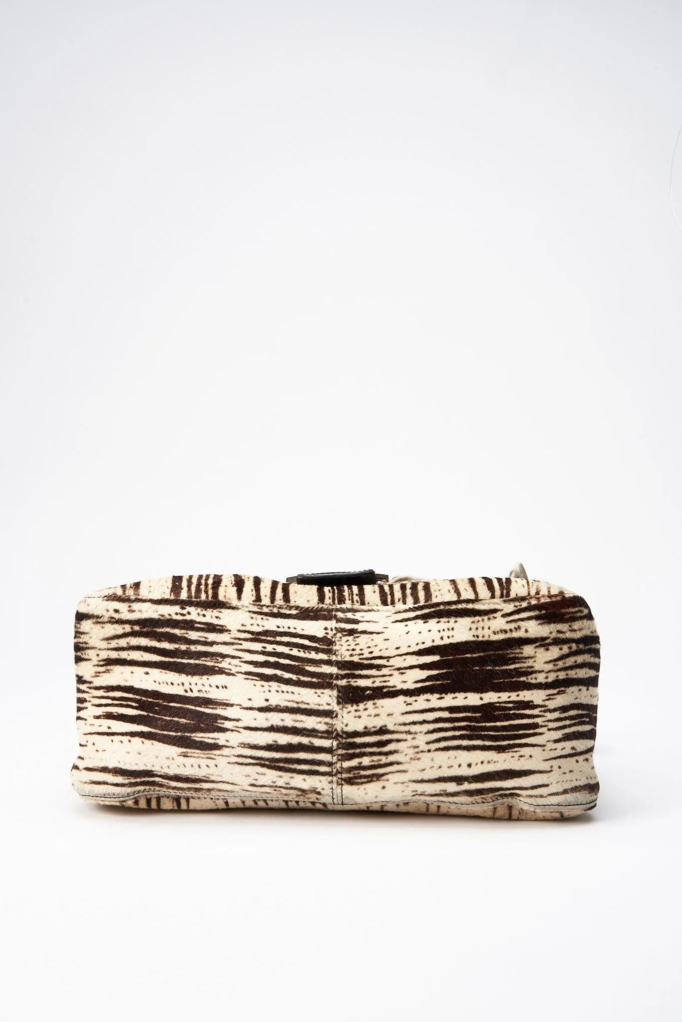 Fendi Vintage Mamma Baguette in Zebra Print Calf Hair
