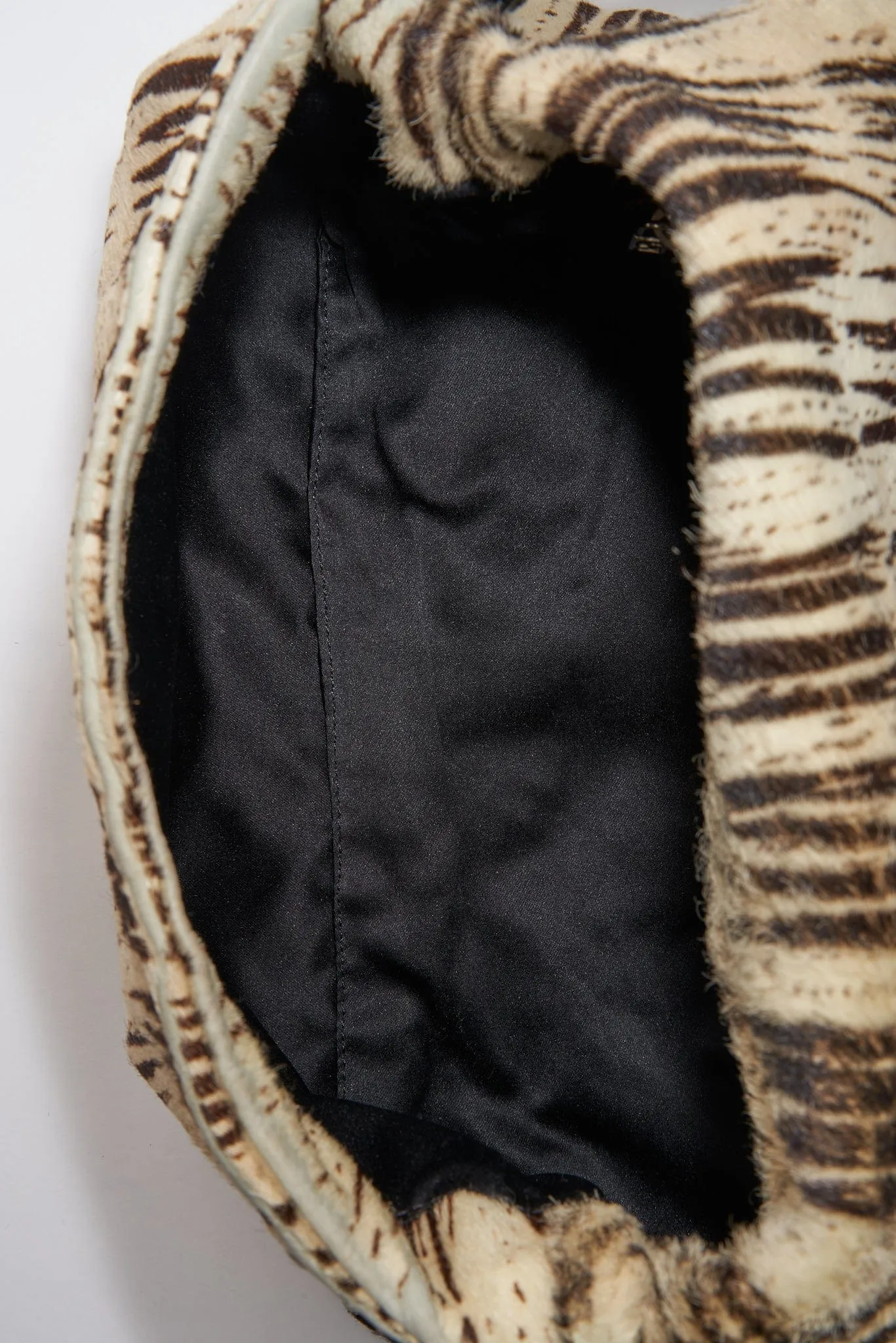 Fendi Vintage Mamma Baguette in Zebra Print Calf Hair