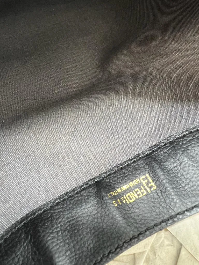 FENDI VINTAGE ZUCCA FOLD-OVER CONVERTIBLE CLUTCH TOTE BAG