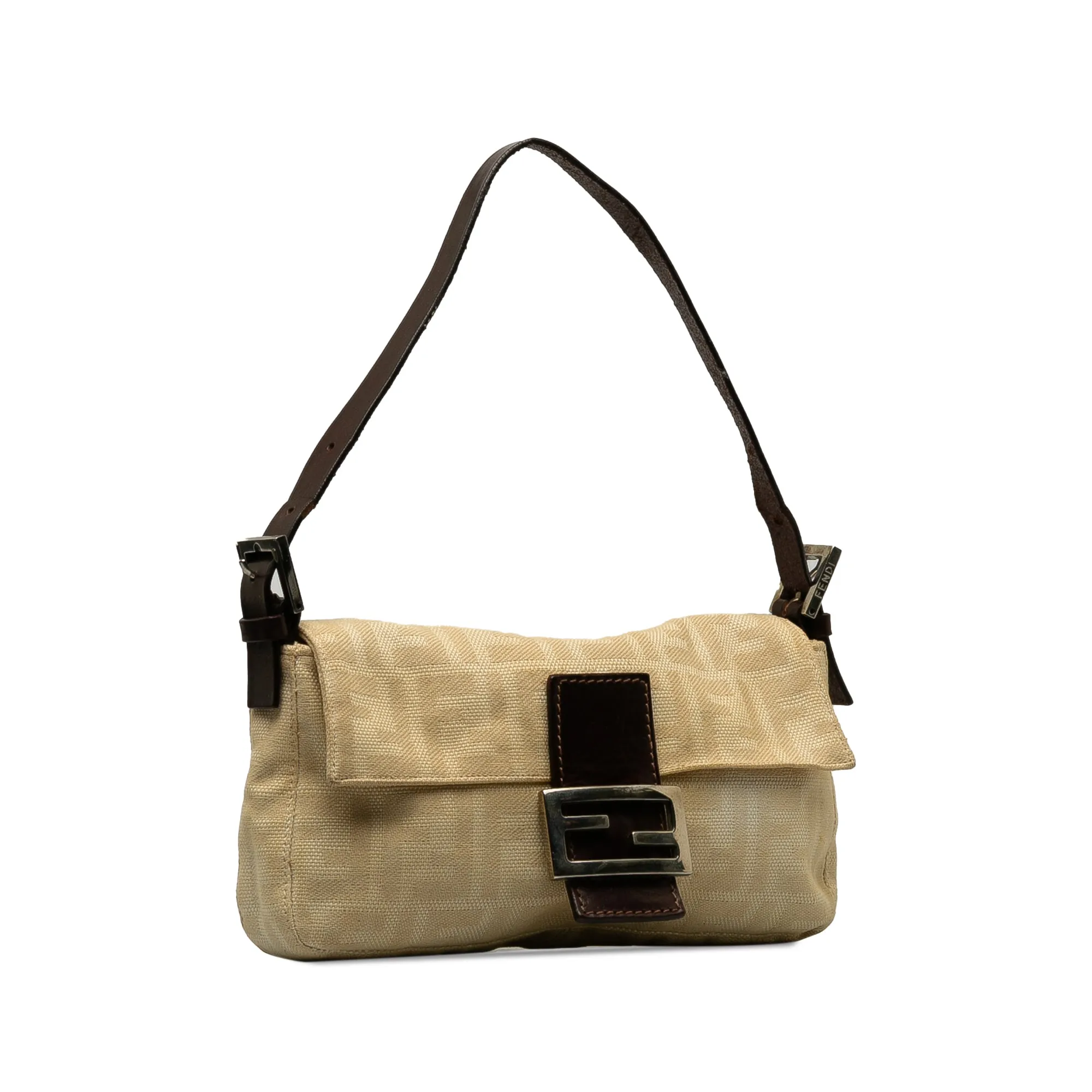 Fendi Zucca Mamma Canvas Baguette
