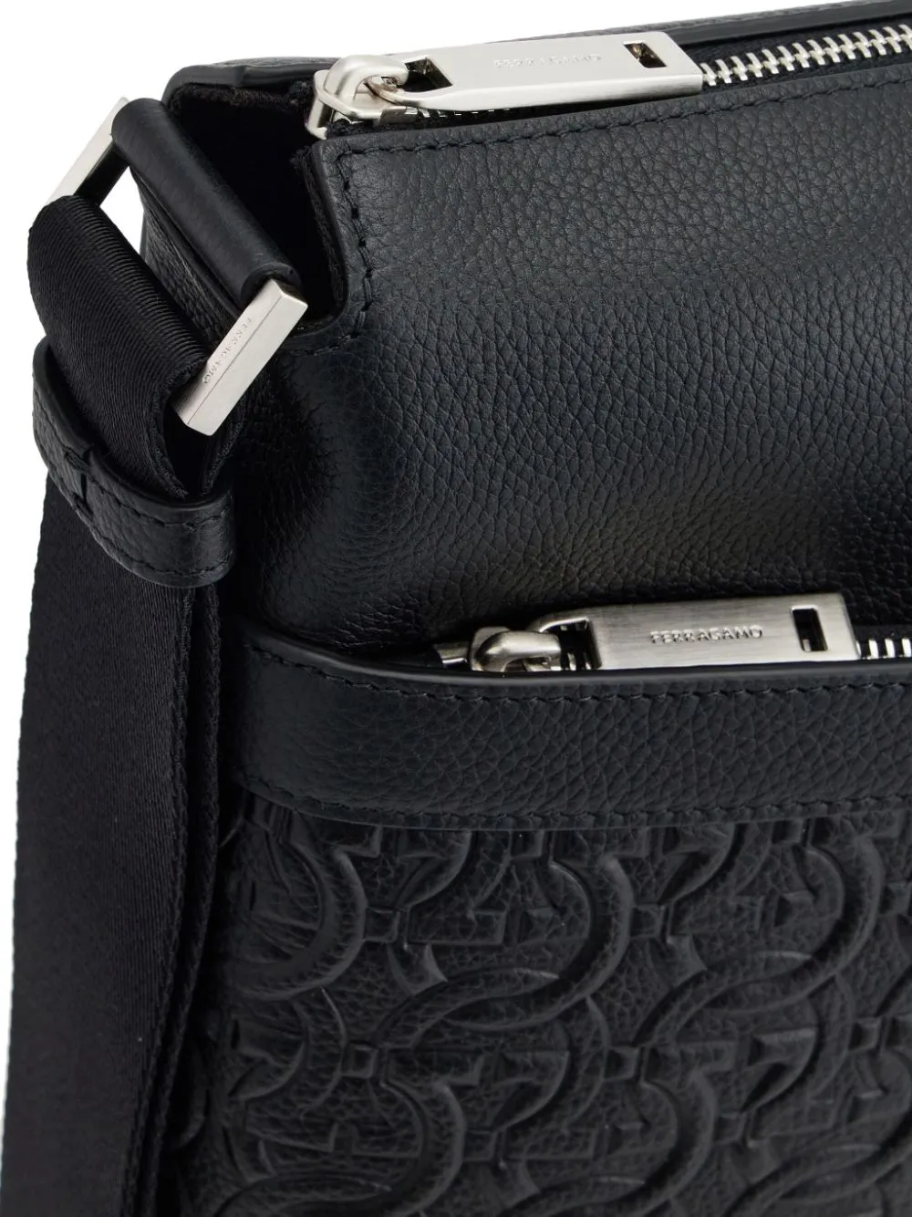 Ferragamo Gancini Leather Crossbody Bag