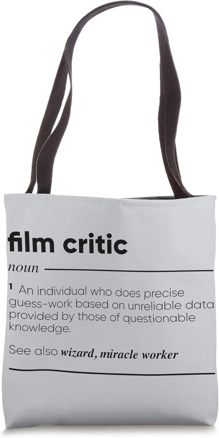 Film Critic Funny Definition Tote Bag