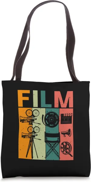 Film Retro Movie Cinema Filmmaker Tote Bag