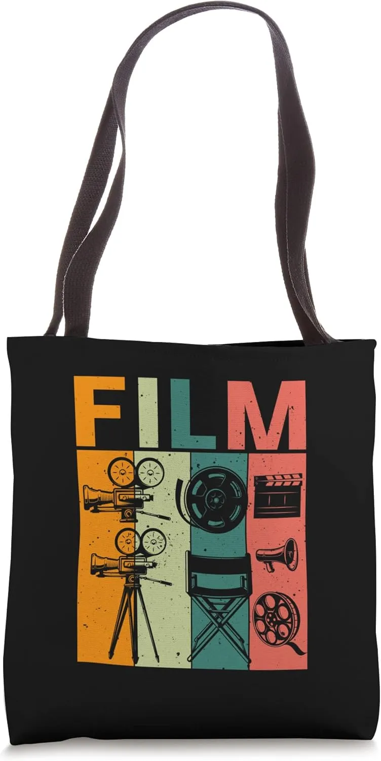 Film Retro Movie Cinema Filmmaker Tote Bag