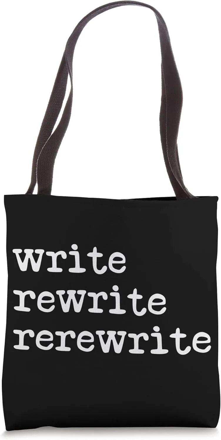 Filmmaking Book Author Write Rewrite Screen Writing Tote Bag