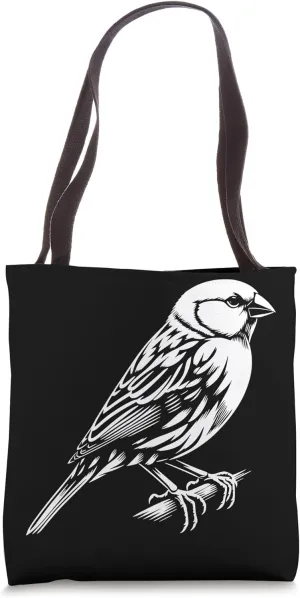 Finch Dad Mom Lover - Monochromatic Finch Tote Bag