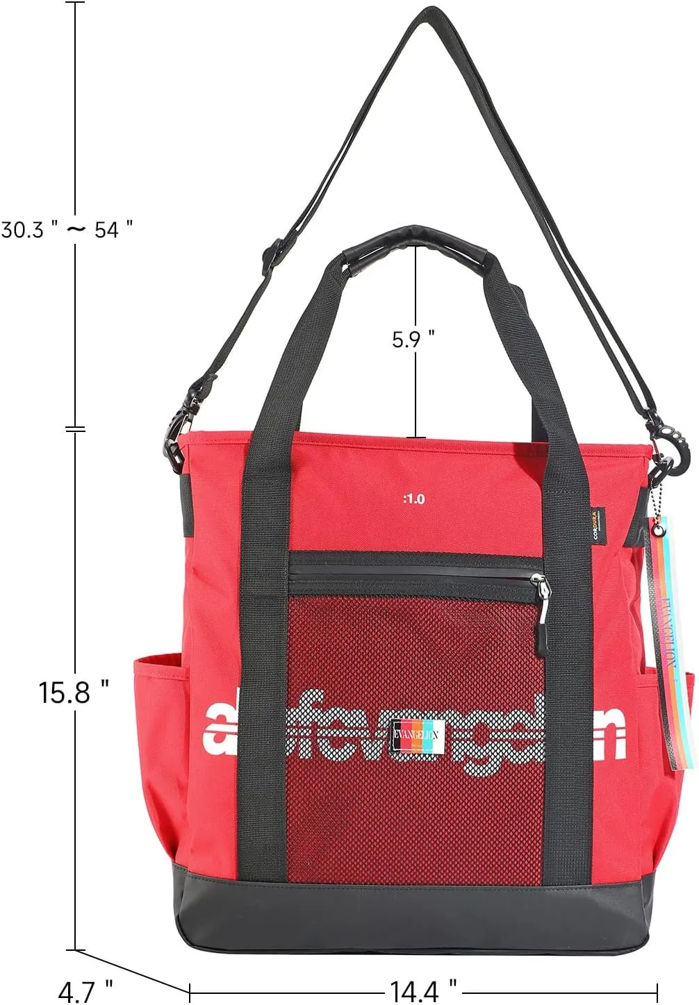 FIREFIRST Neon Genesis EVANGELION New Collaboration Series 2WY Tote Handbag Bag Crossbody Messenger Shoulder Bag