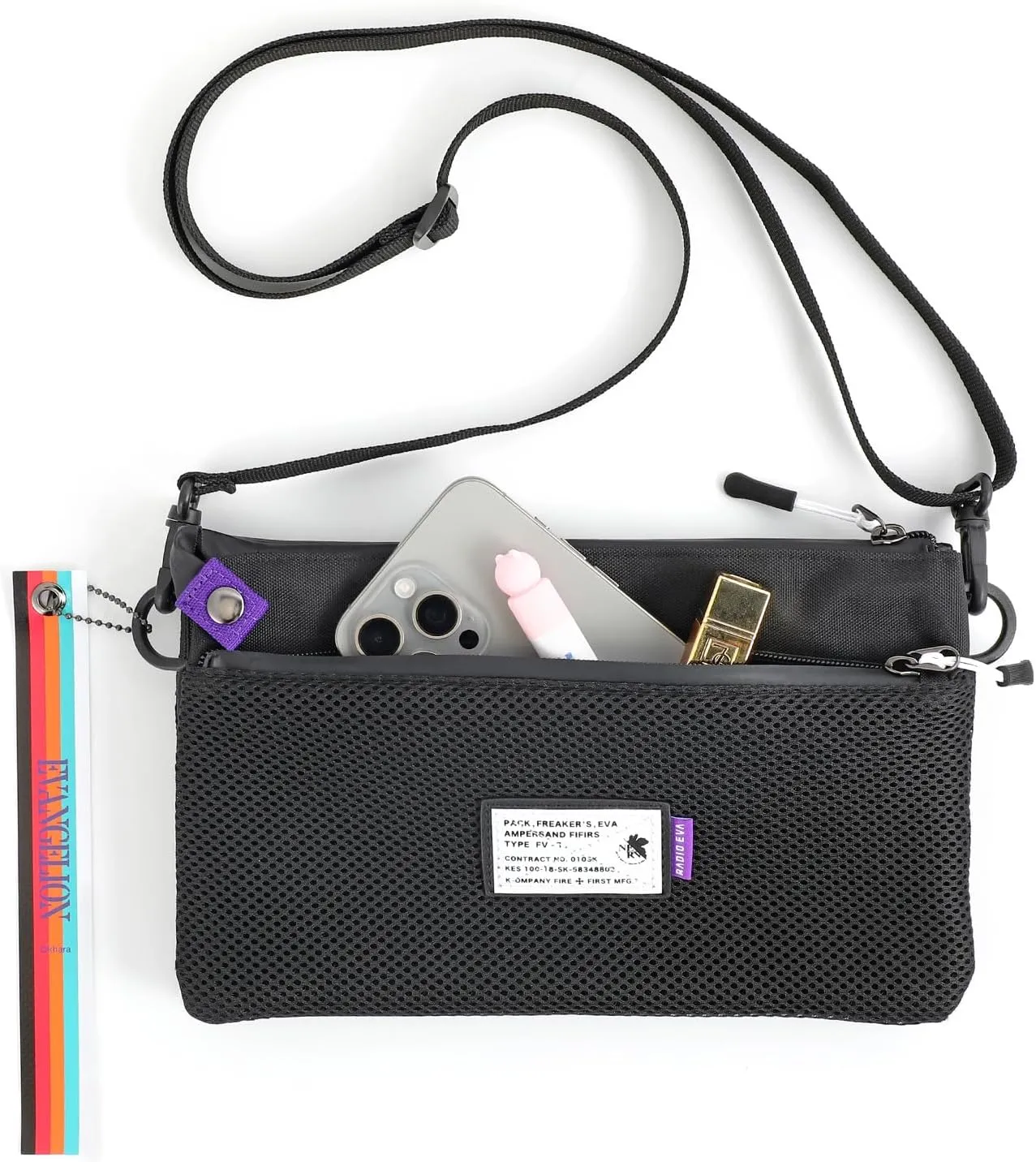FIREFIRST Neon Genesis EVANGELION New Collaboration Series Crossbody Shoulder Sacoche Bag