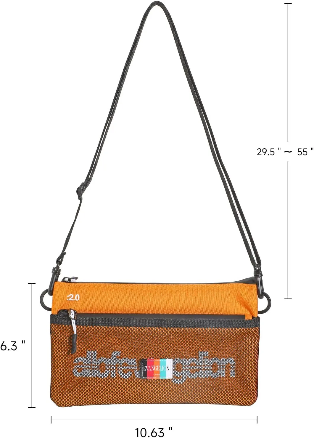 FIREFIRST Neon Genesis EVANGELION New Collaboration Series Crossbody Shoulder Sacoche Bag