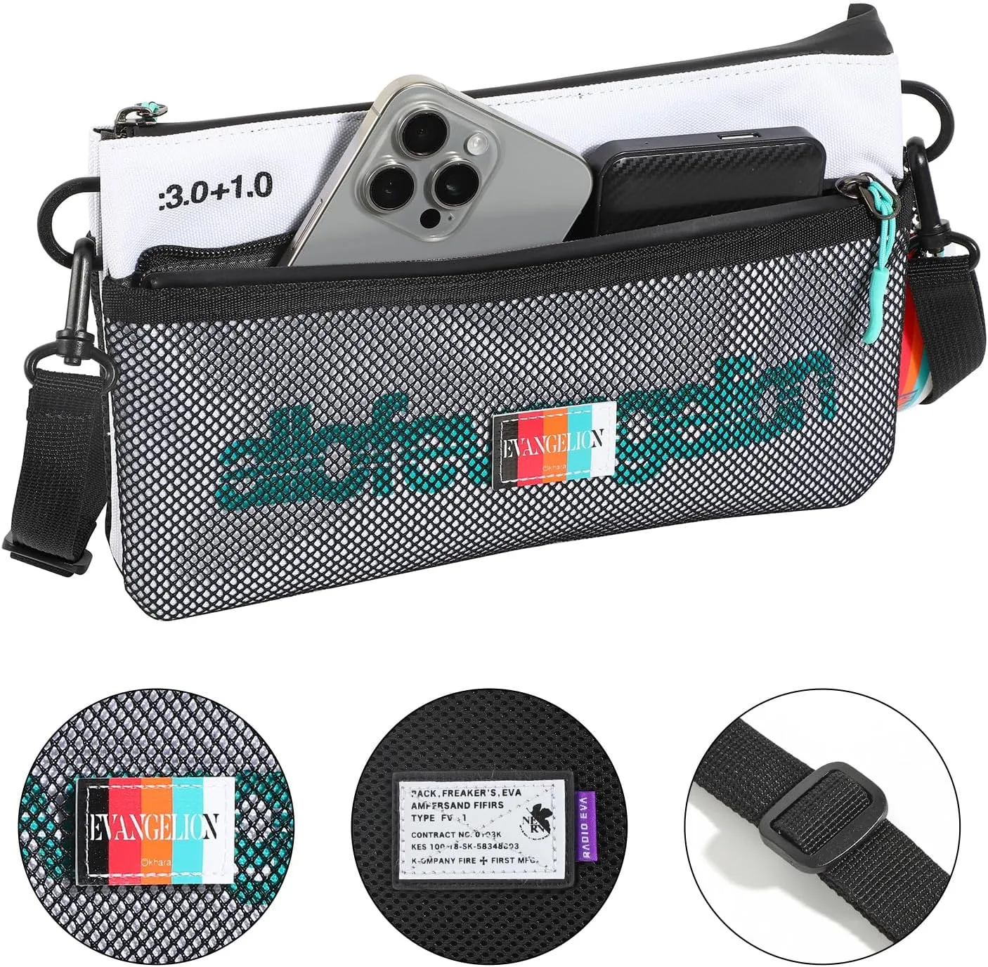 FIREFIRST Neon Genesis EVANGELION New Collaboration Series Crossbody Shoulder Sacoche Bag