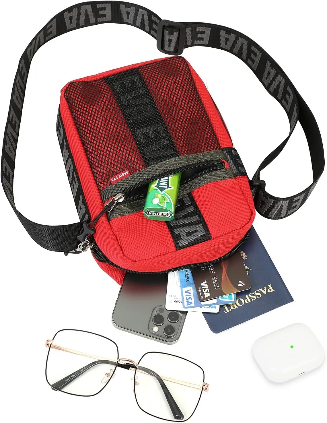 FIREFIRST Neon Genesis Evangelion Shoulder Bag RADIO EVA 10th Anniversary Evangelion Merch Crossbody Bag Worn by Asuka