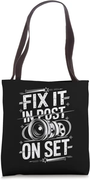Fix It On Set, Filmmaker Movie Director and Producer Tote Bag