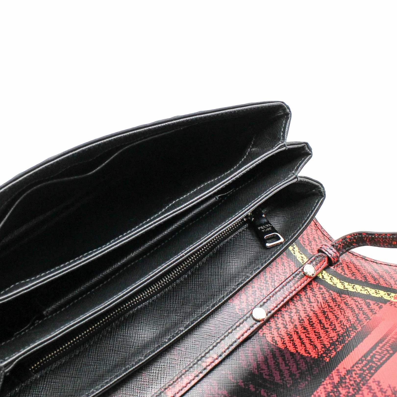 flap tote bag  fabric mix color phw