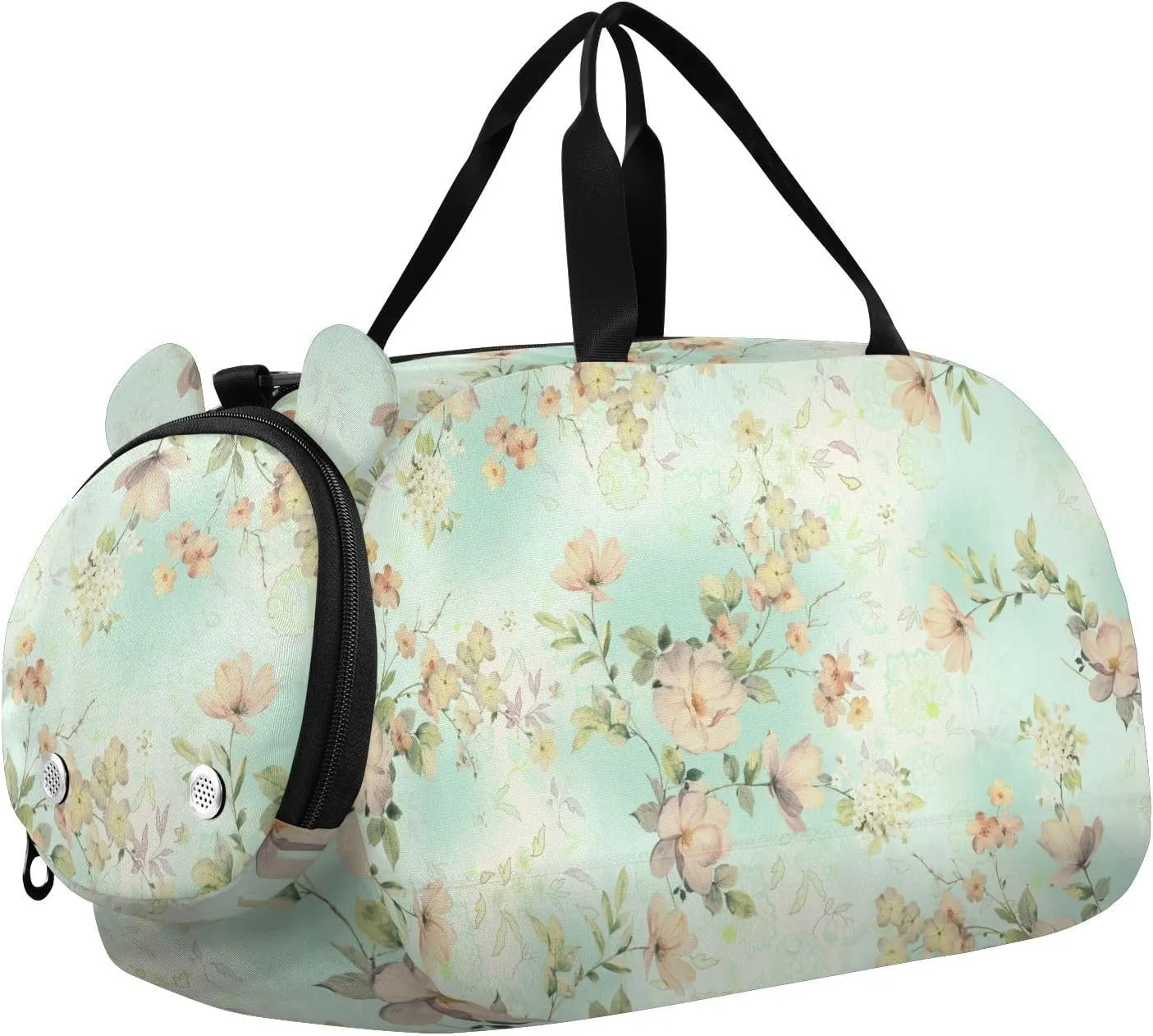 Flower Duffel Bags for Boys Small Gym Bags for Teens Dance Bag for Girls
