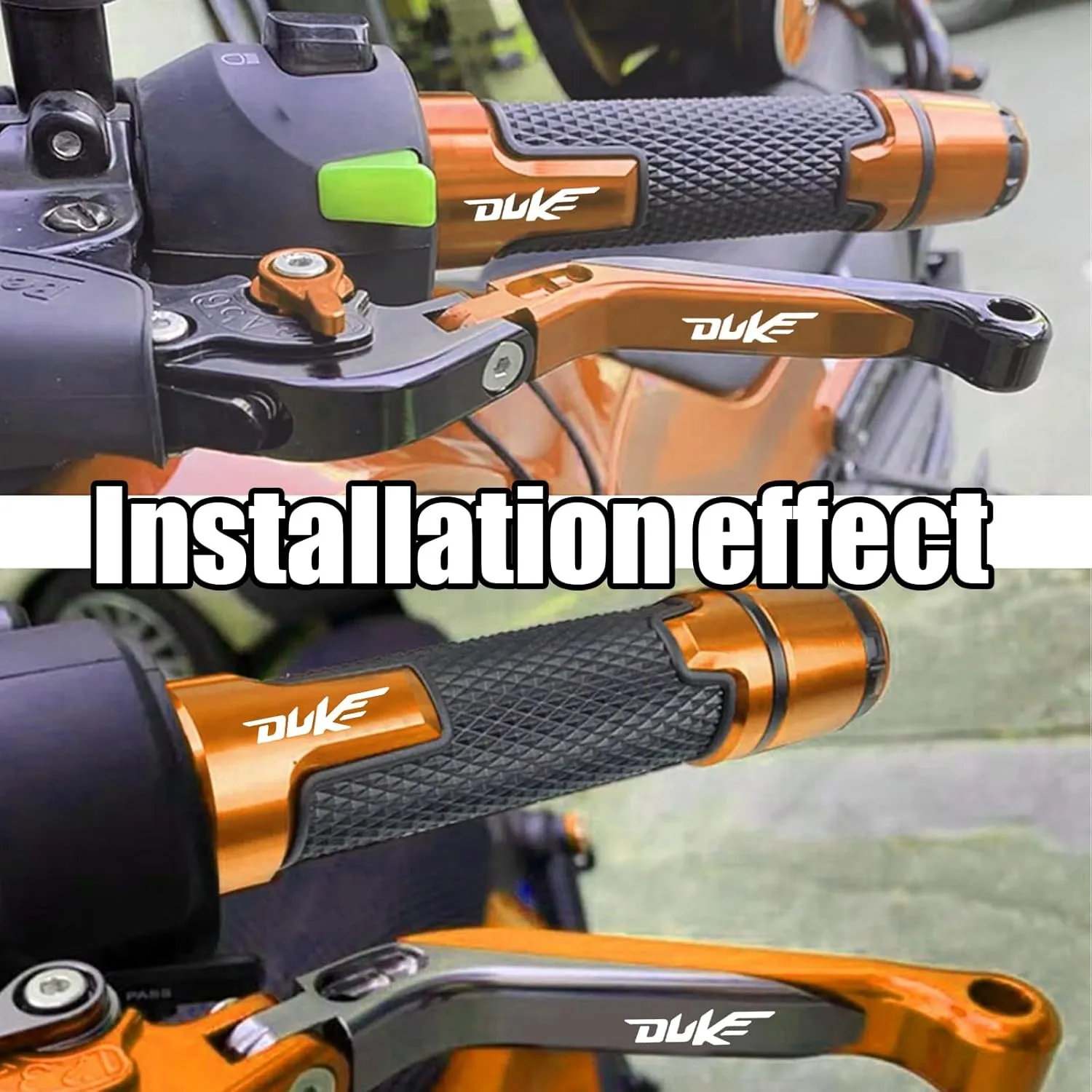 for Duke 390/250/200/125 2023 Adjustable Folding Clutch Lever Kit Scooter Brake Clutch Lever Handle Duke 390/250/200/125 2019-2023 Motorcycle Accessories (Black)