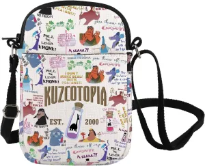 FOTAP Cartoon Emperor Movie Merchandise Kuzco Emperor Movie Crossbody Bag Kuzco's Poison Shoulder Bag Poison Llama Gift
