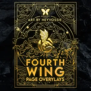 Fourth Wing 9 Page Overlay Set - Officially Licensed The Empyrean Merchandise