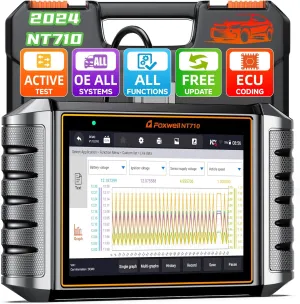 FOXWELL NT710 fit for Porsche OBD2 Diagnostic Scan Tool Full System Code Reader with Bi-Directional ActiveTest All Service Oil EPB BMS SAS TPS Seat ABS Bleeding/Air Suspenstion/Injector Coding