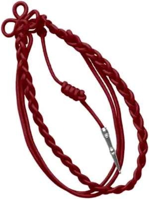 French Single One Color Shoulder Cord with Nickel Tip