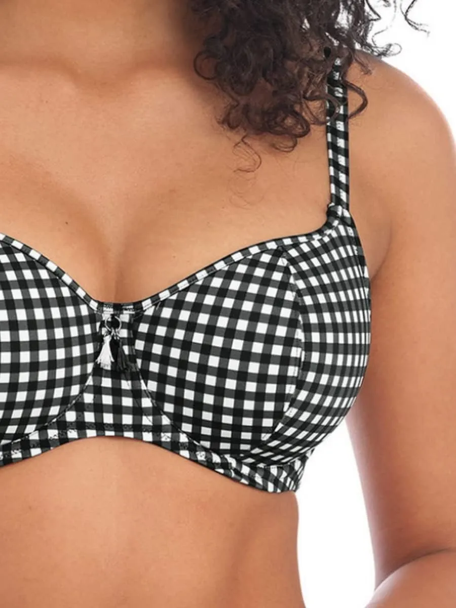 Freya Women's Check in Underwire Sweetheart Bikini Top