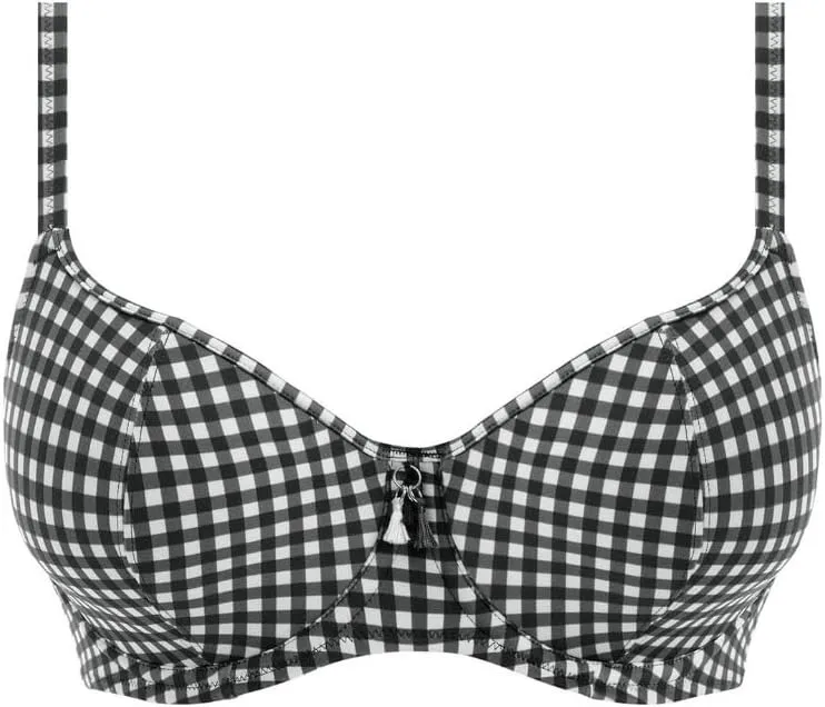 Freya Women's Check in Underwire Sweetheart Bikini Top