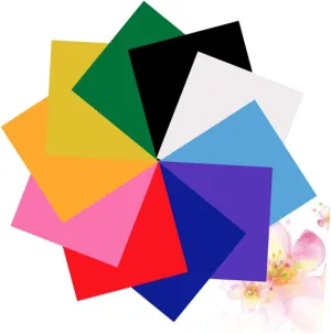 Gadpiparty 10 Pack Heat Transfer Lettering Film Pu Transfer Membrane for Clothing Waterproof Stretchable for DIY T-Shirt Shoe and Apron Decorations