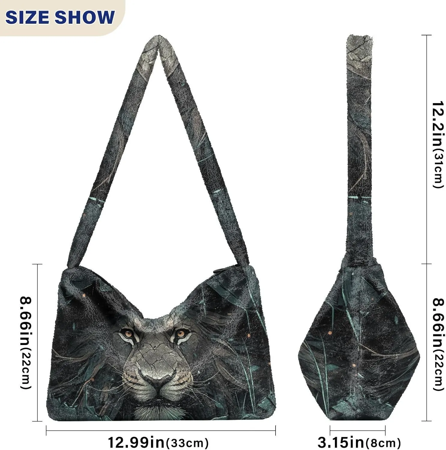 GAIGEO Cat Butterfly Ears in Backlight Forest Womens Shoulder Handbags, Handbags Shoulder Bags Women, Womens Outdoor Bag