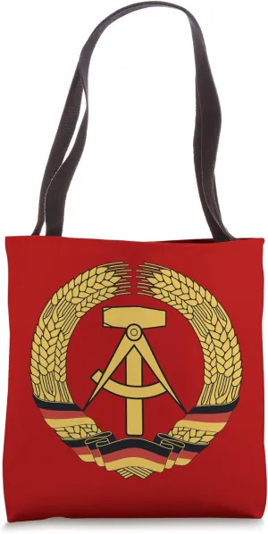 GDR coat of arms German Democratic Republic flag east Tote Bag