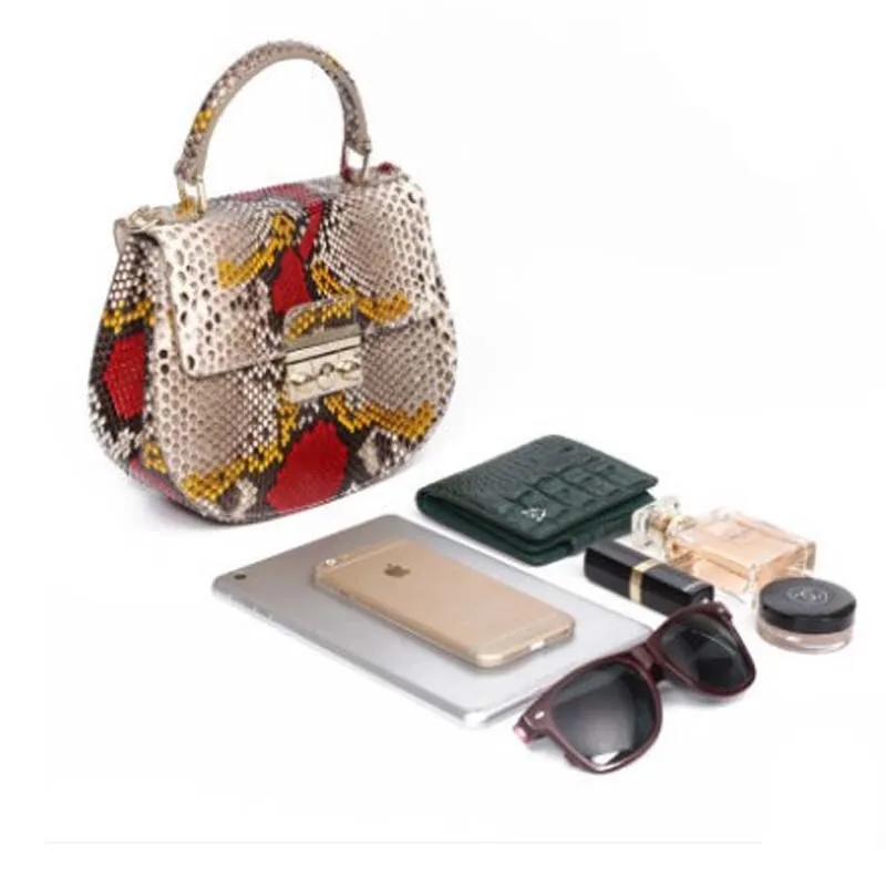 GENUINE PYTHON HANDBAG "COMA"