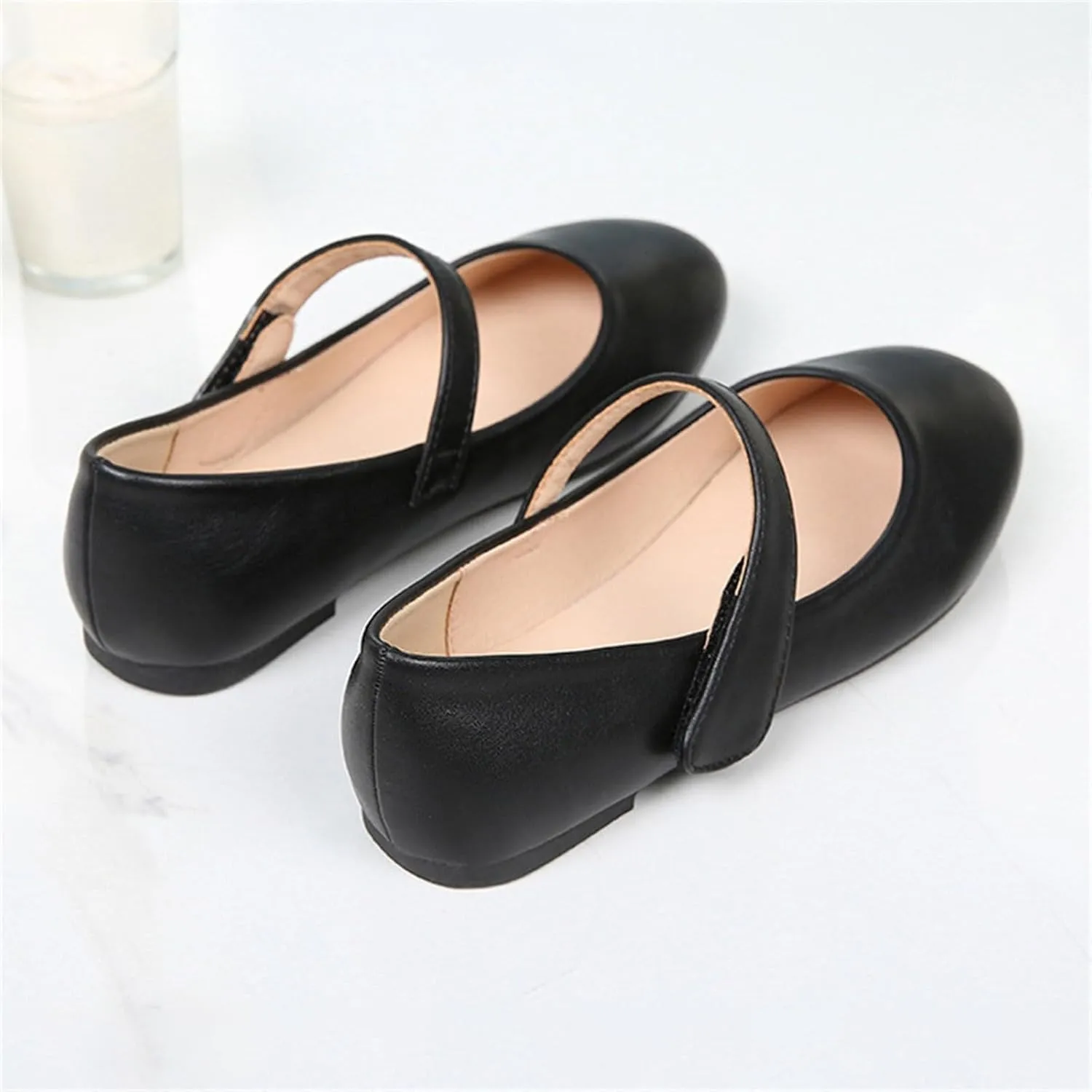 Girls Dress Shoes Patent Leather Wedding Party School Uniform Shoes Ballet Flats Little Girls Kids Dress up Shoes