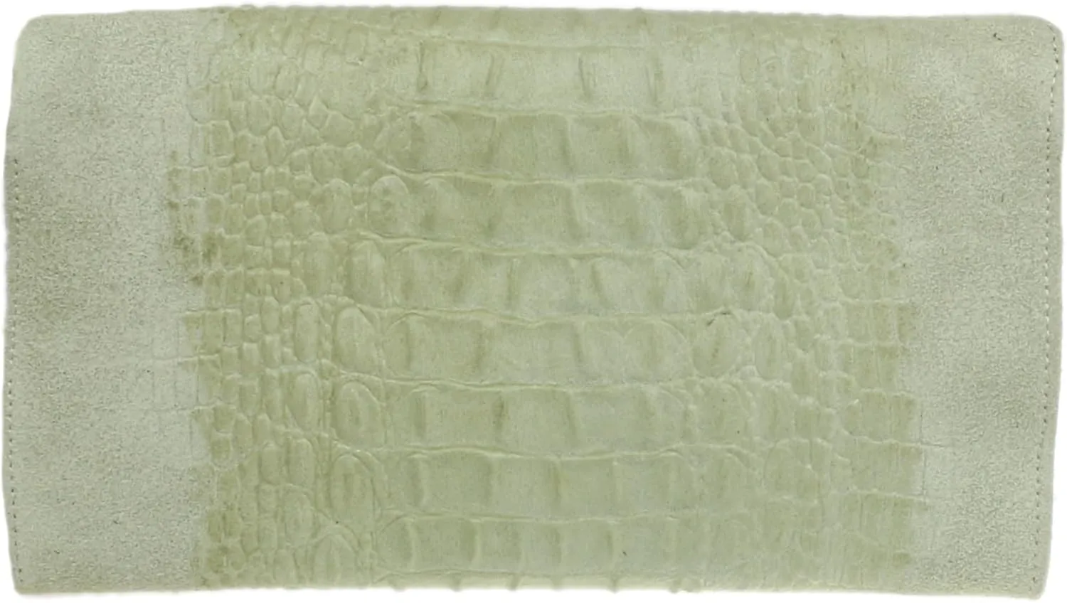 Girly HandBags Womens Crocodile Suede Clutch Bag