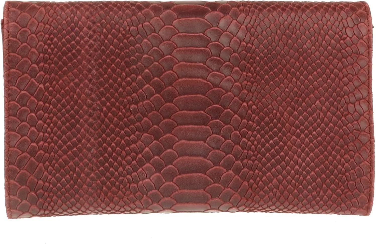 Girly HandBags Womens Italian Leather Snake Print Suede Clutch Bag