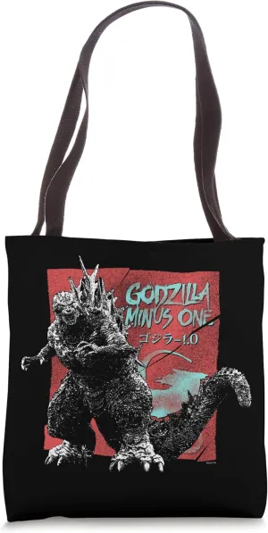 Godzilla Minus One Vintage Torn Movie Ad Godzilla Movie Tote Bag