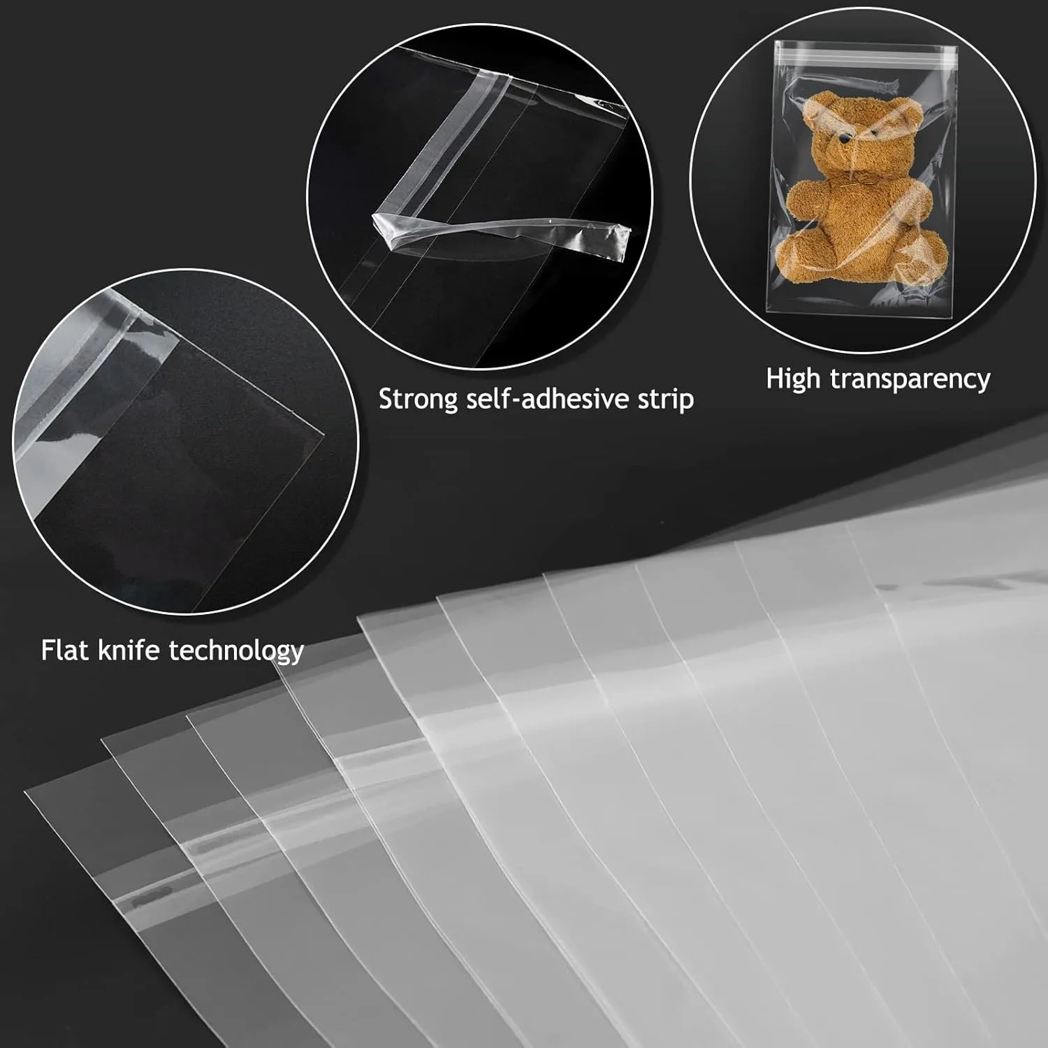 Golden State Art, 50 Pack Clear Bags for 11x17 Mats, Pictures, Acid-Free, 11 3/7" x17 1/2"