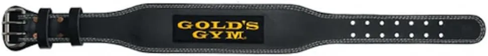 Gold's Gym G3368 Training Leather Belt Bk