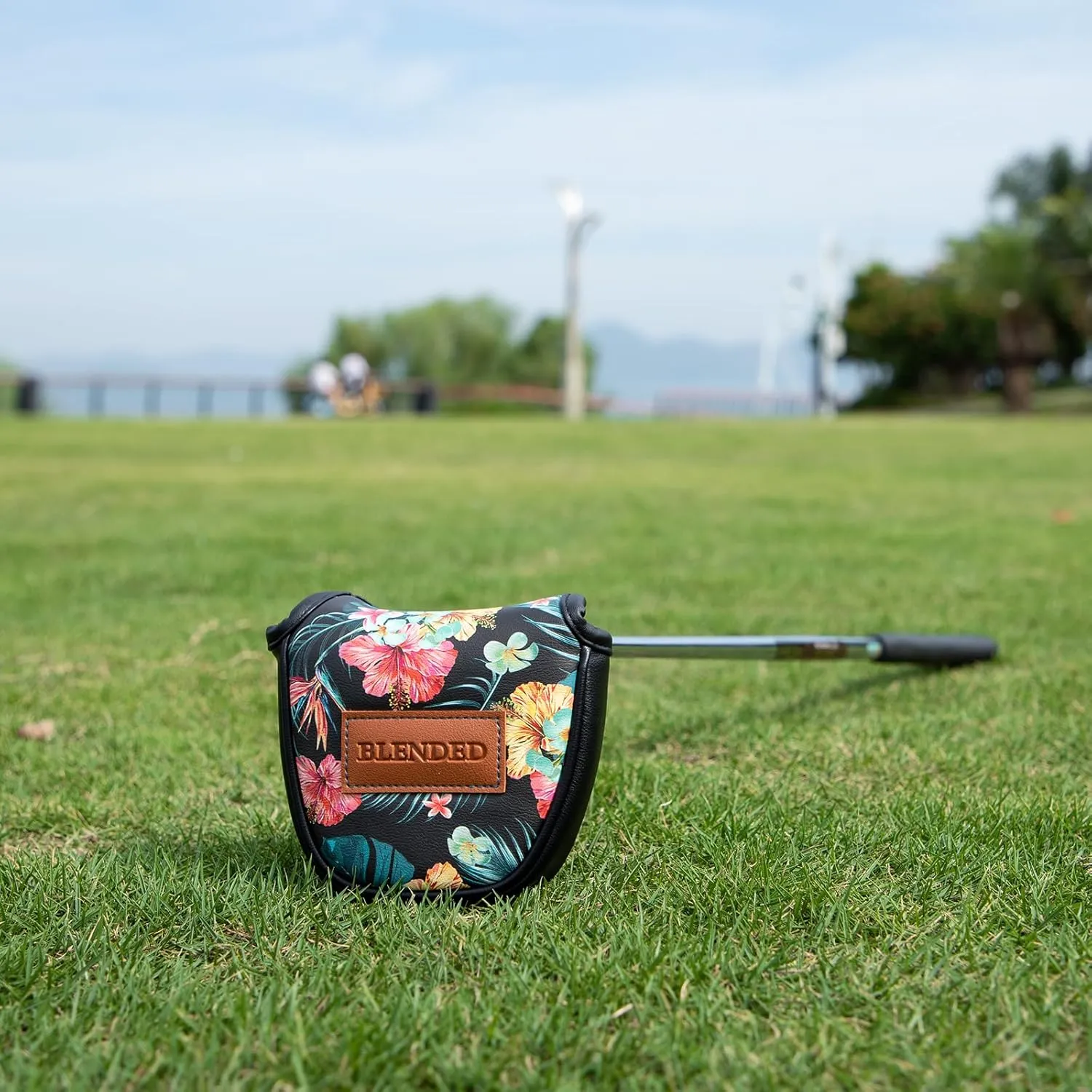 Golf Club Covers Black Putter Cover Driver Covers Fairway Wood Headcover Hybrid Covers 3 Wood Headcovers Leather Mallte Putter Cover Golf Headcover for All Brand