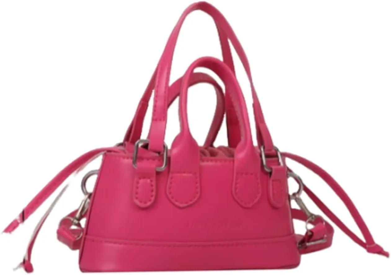 GORGLITTER Women's Mini Purse Crocodile Embossed Crossbody Bags Y2K Clutchs Drawstring Shoulder Bag