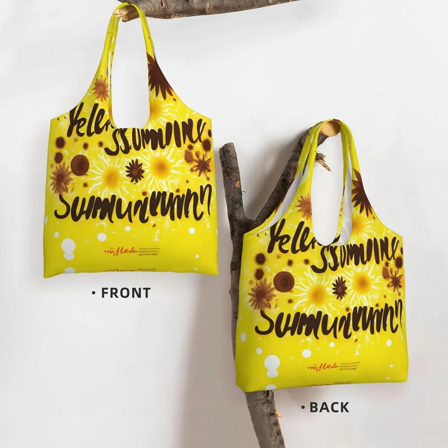 Green Geckos Canvas Bag Bag Handbag Eco-Friendly Reusable Groceryshopping Bags For Women Girls